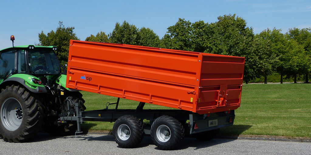 MI Tip Hobby Farmer tipvogne Tipvogne med 8 eller 10 tons lastevne og 1 eller 2 aksler
